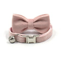 Velvet Pet Collar with Bow Tie & Bell | Adjustable Cat & Dog Accessory