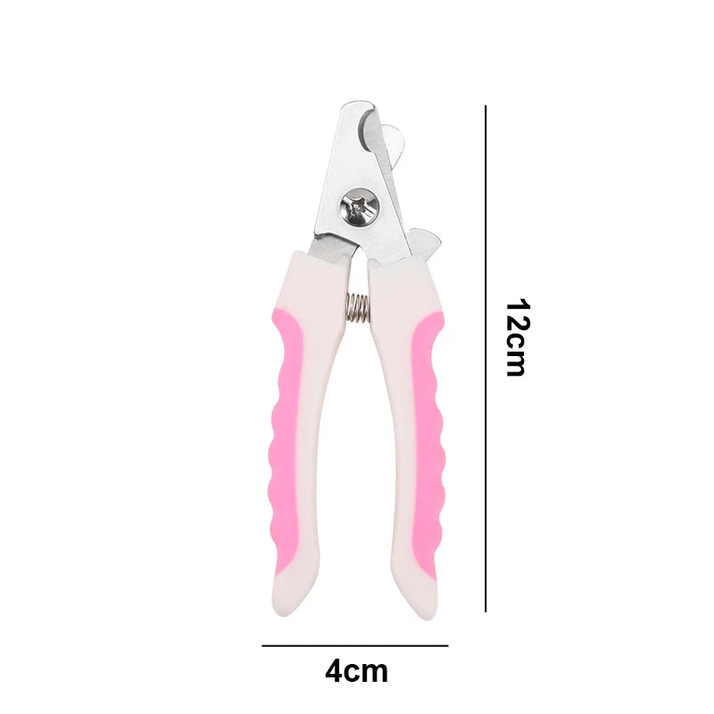 Pet Nail Clippers for Dogs & Cats – Professional Stainless Steel Grooming Tool with Safety Guard
