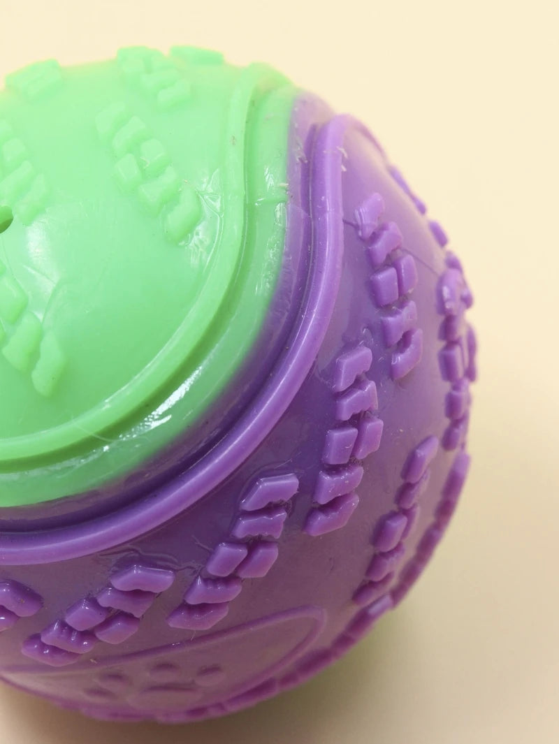 Interactive Squeaky Dog Ball | TPR Chew Toy for Teeth Cleaning & Bite Resistance