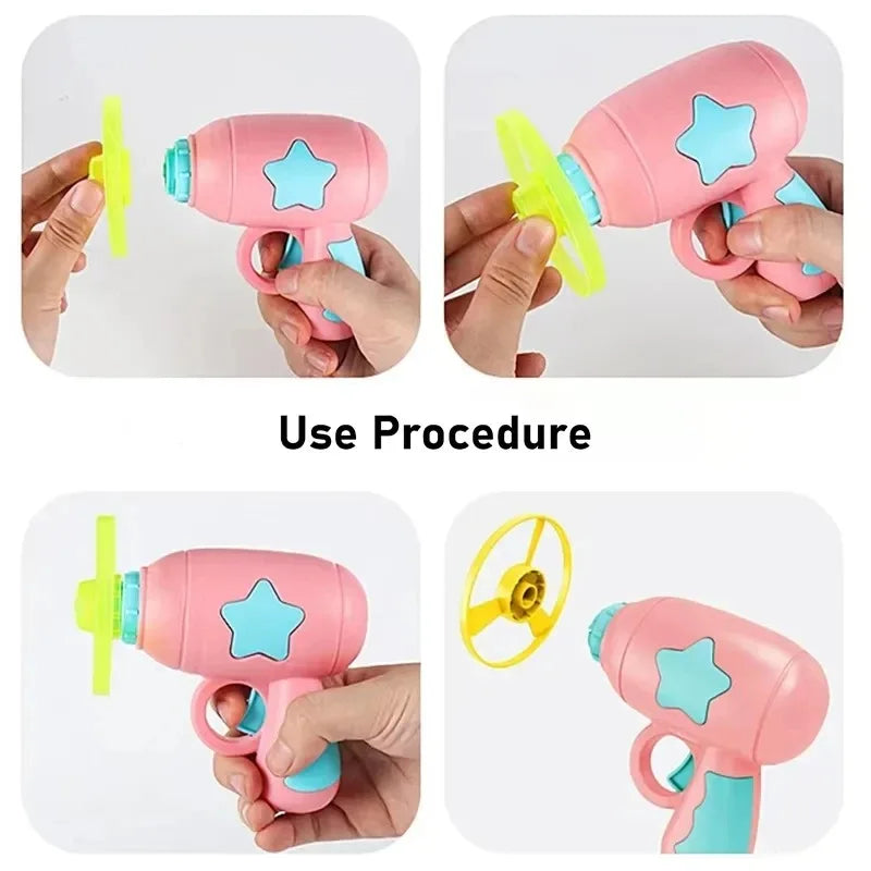 Interactive Cat Toy – Mini Flying Disc Launcher, Chasing & Training Game for Kittens