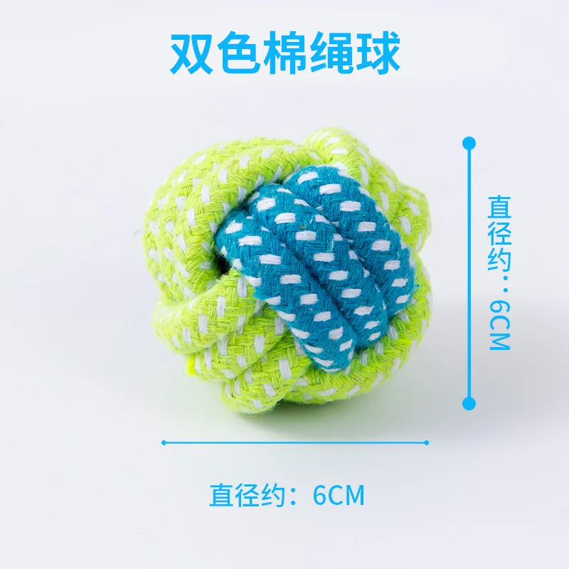 Durable Cotton Rope Dog Toys – Chew, Tug & Interactive Play for Small & Large Dogs