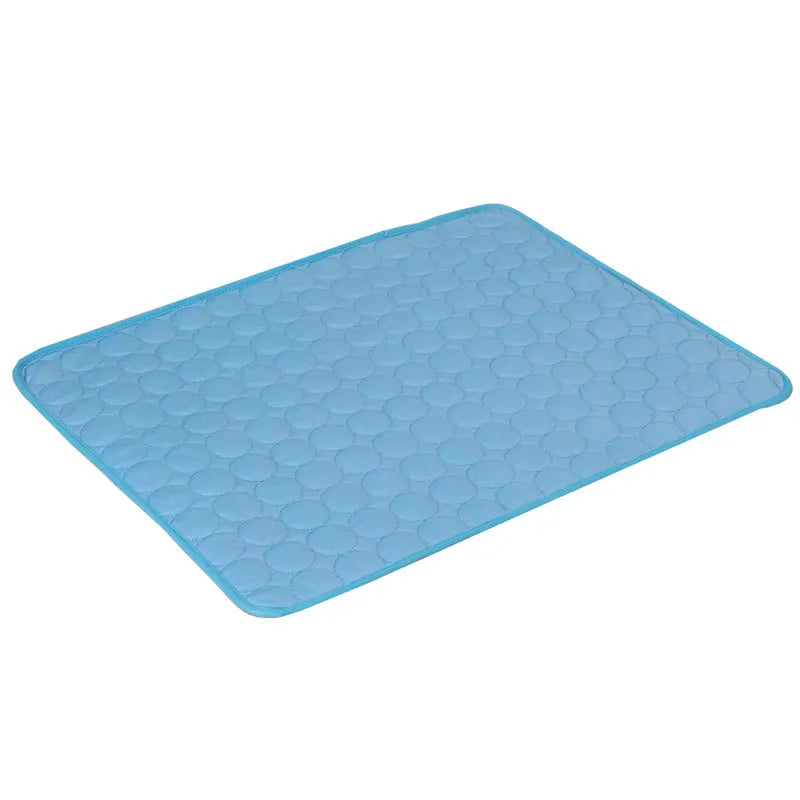 Summer Cooling Pet Mat – Ice Silk Bed for Dogs & Cats, Small to Large