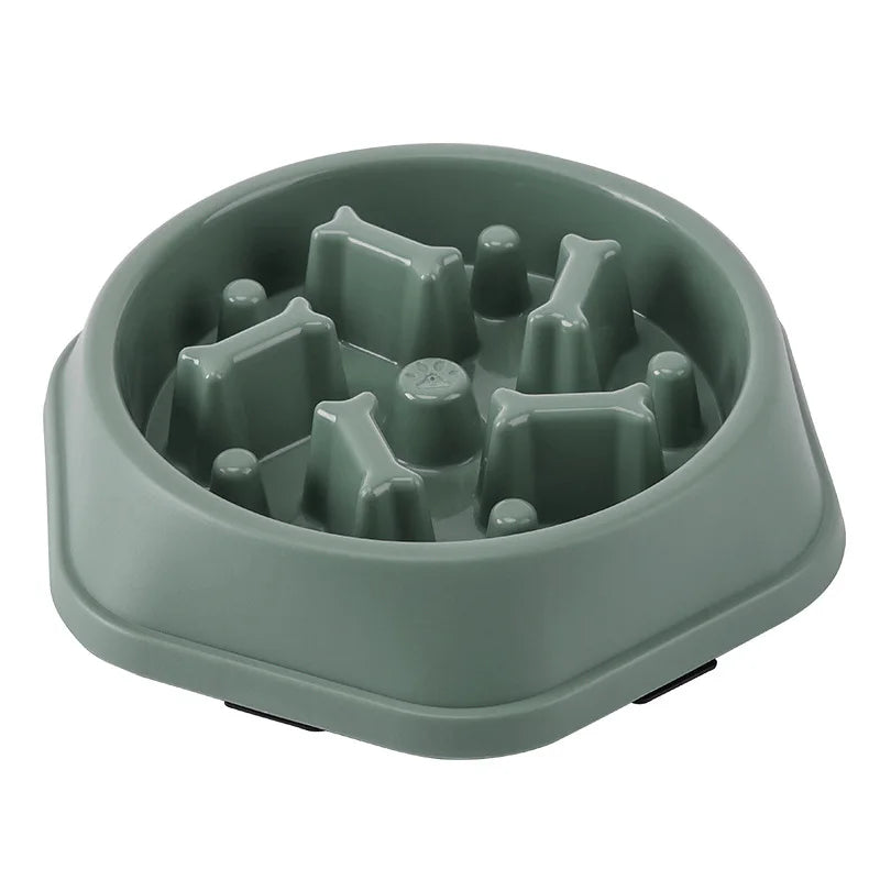 Slow Feeder Dog & Cat Bowl – Anti-Choke, Non-Slip, Healthy Eating, Multiple Colors & Shapes