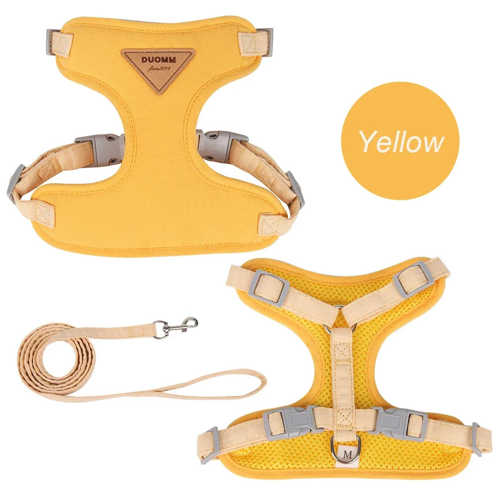 Breathable Cat & Puppy Harness and Leash Set – Durable Outdoor Pet Vest for Small Dogs & Cats