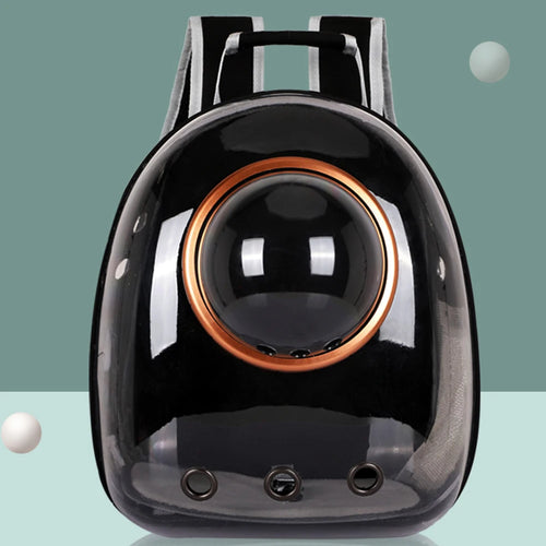 Cat Backpack Carrier – Transparent Space Capsule Pet Travel Bag for Small Cats & Dogs