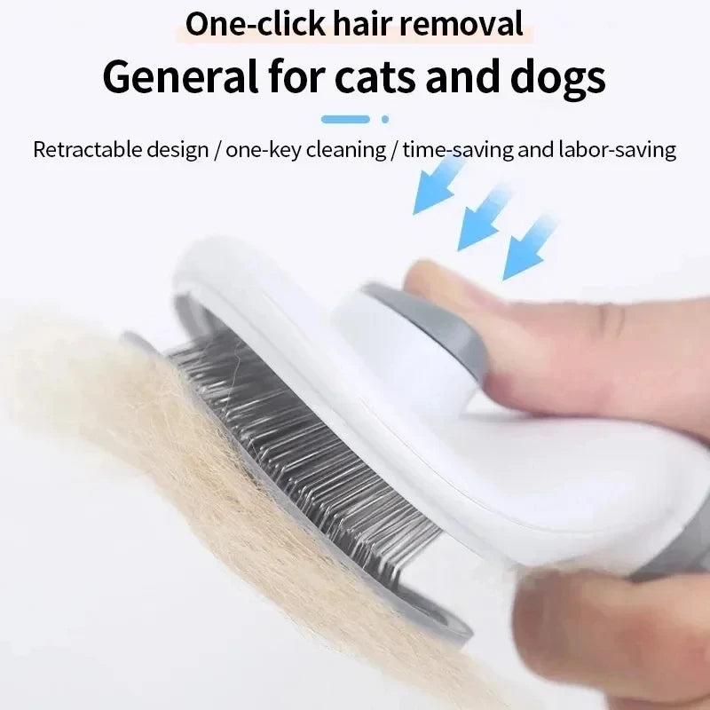 Self-Cleaning Pet Hair Brush – Grooming Tool for Dogs & Cats