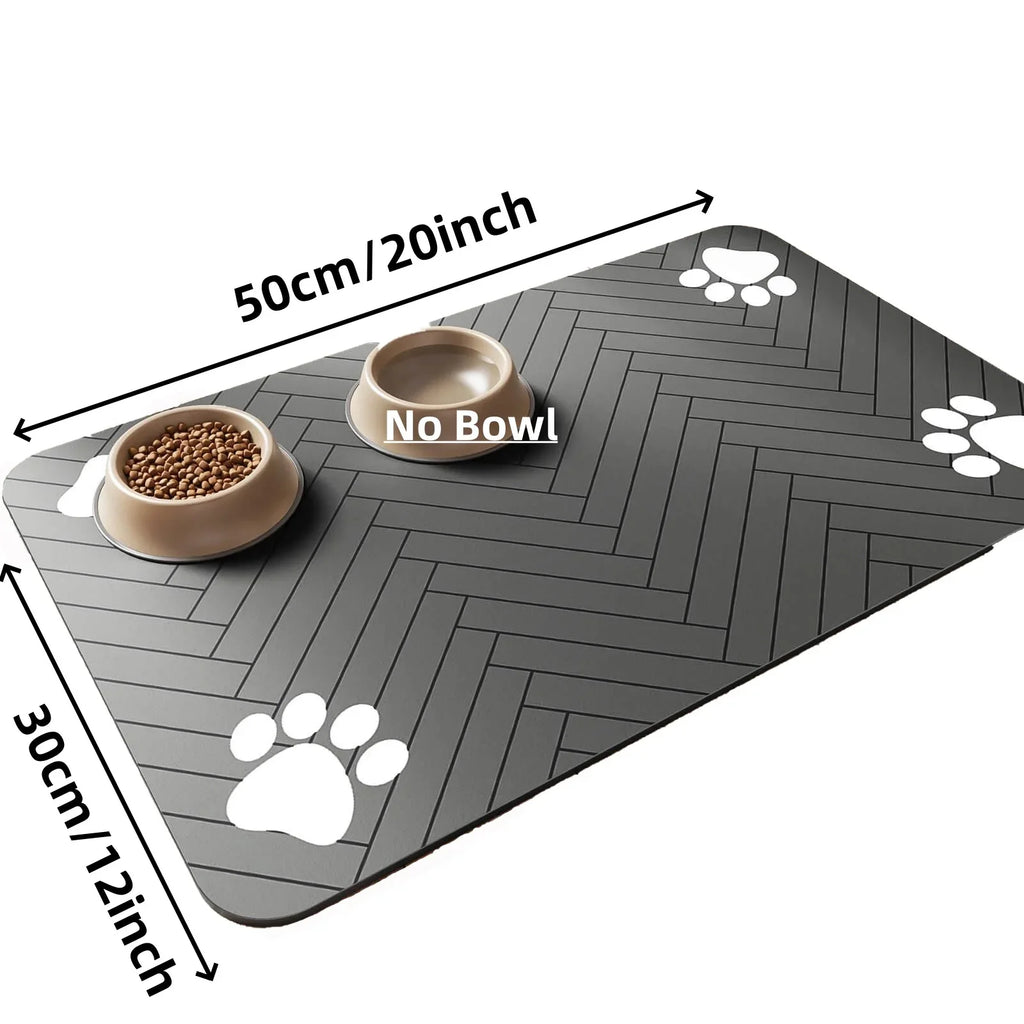 Pet Feeding Mat – Waterproof Absorbent Placemat for Dogs & Cats