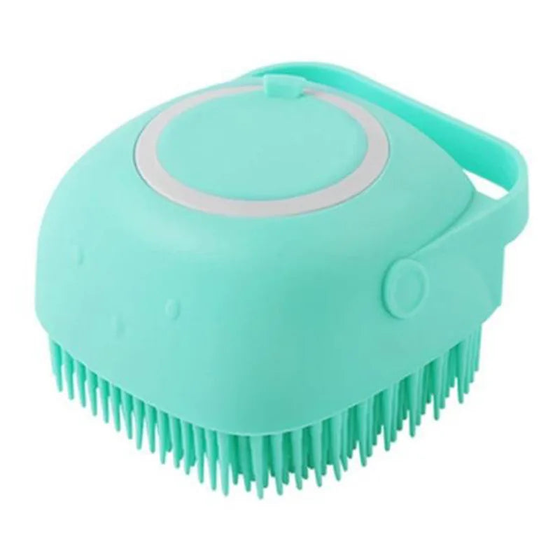 Dog & Cat Bath Brush – Silicone Massage & Shampoo Dispenser