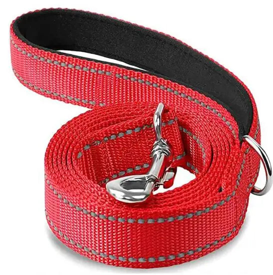 Reflective Dog & Cat Leash – Durable Adjustable Pet Walking and Training Rope