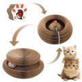 Foldable Cat Scratcher – Multi-Level Cardboard Toy with Bell & Catnip for Kittens
