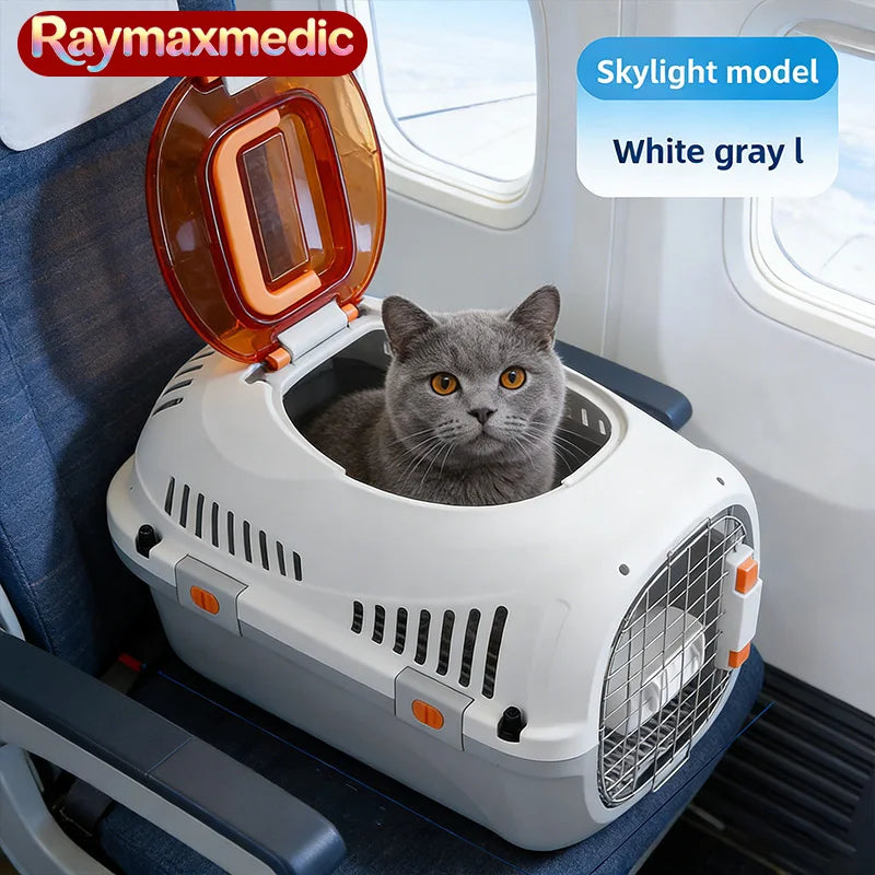 Airline Approved Pet Carrier – Portable Cat & Dog Travel Crate with Wheels