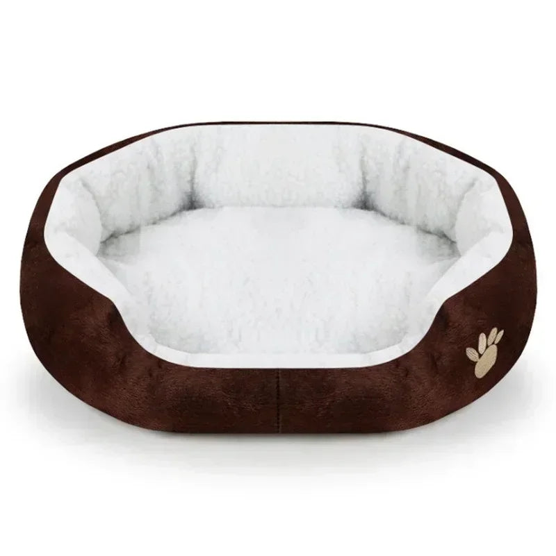Cashmere Dog Bed for Large Dogs | Plush Warming Pet Sofa & Cat Nest