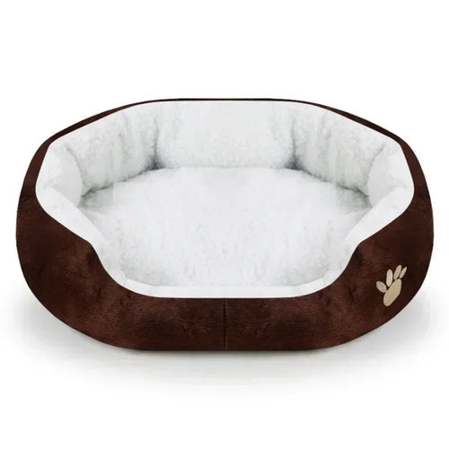 Cashmere Dog Bed for Large Dogs | Plush Warming Pet Sofa & Cat Nest