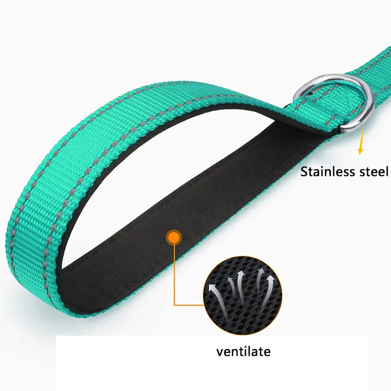 Reflective Dog & Cat Leash – Durable Adjustable Pet Walking and Training Rope