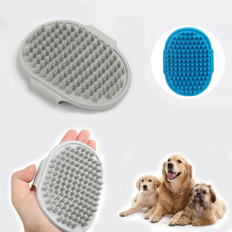 Pet Grooming Brush – Rubber Massage Comb for Dogs & Cats