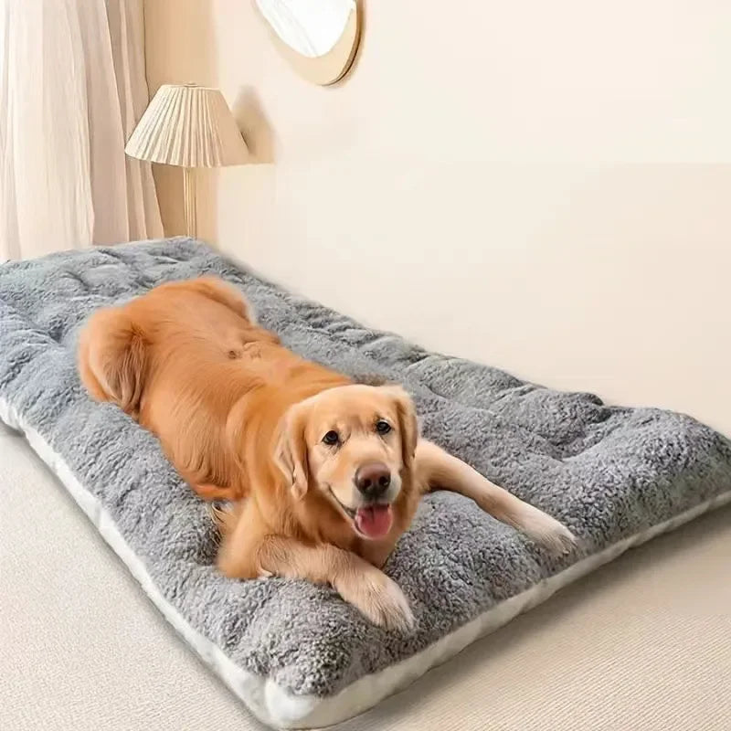 Large Plush Dog Bed – Super Soft Thickened Pet Mat for Small, Medium & Large Dogs