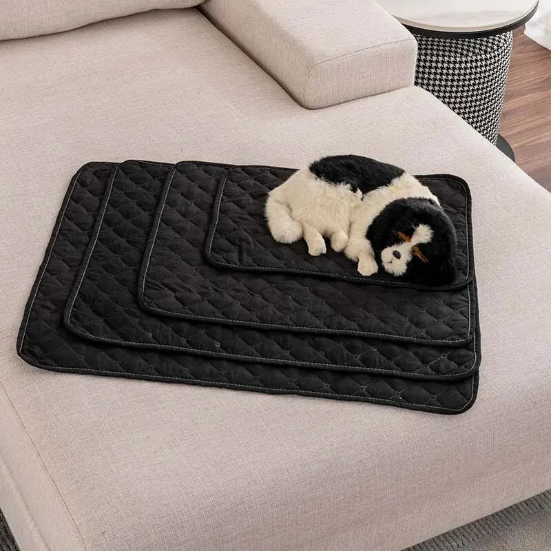 Premium Quilted Pet Bed Mat – Washable Dog & Cat Furniture Protector