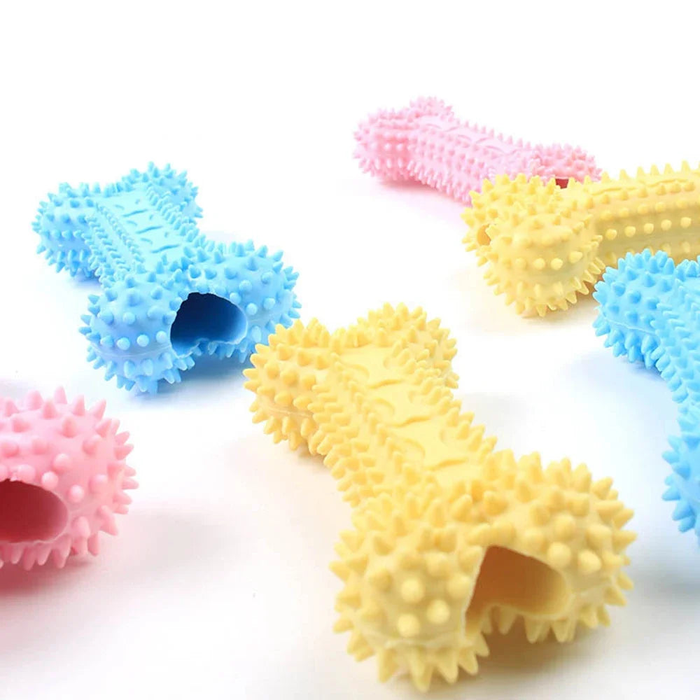 Indestructible Dog Chew Toy | Teeth-Cleaning Bone for Small Dogs