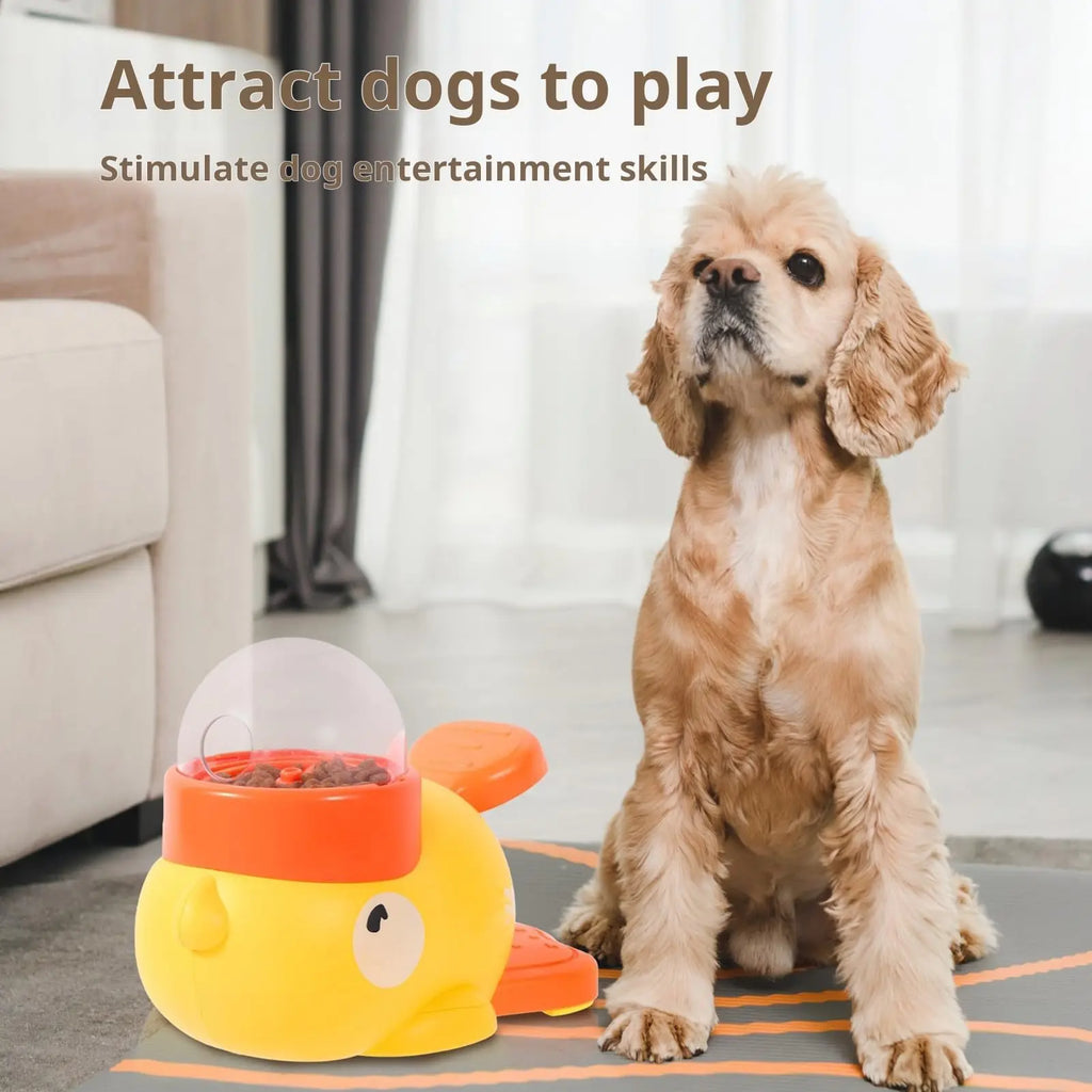 Duck-Shaped Slow Feeder – Interactive Pet Food & Snack Dispenser