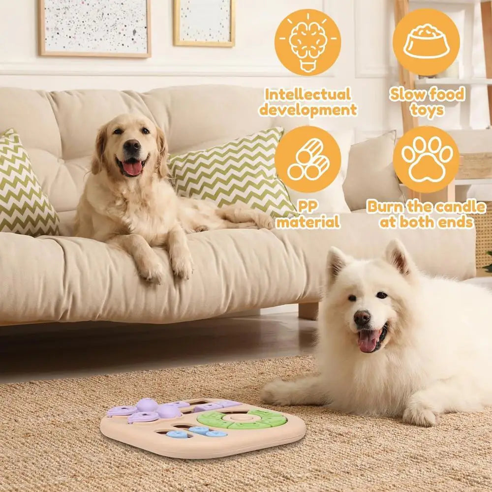 Interactive Dog Treat Puzzle Toy | Brain Game & Food Feeder for Dogs, Puppies & Cats