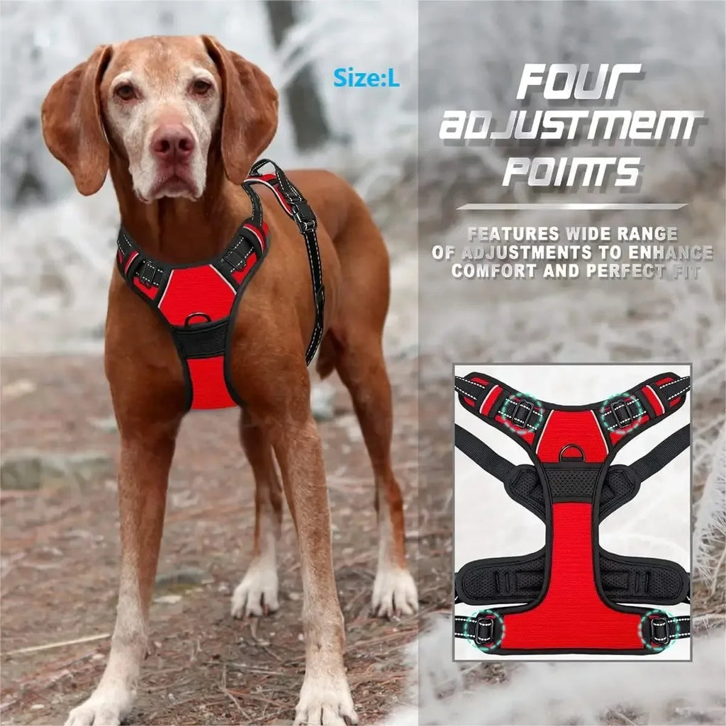 Premium Dog Harness Vest with Leash – Comfortable & Adjustable for Small to Medium Dogs