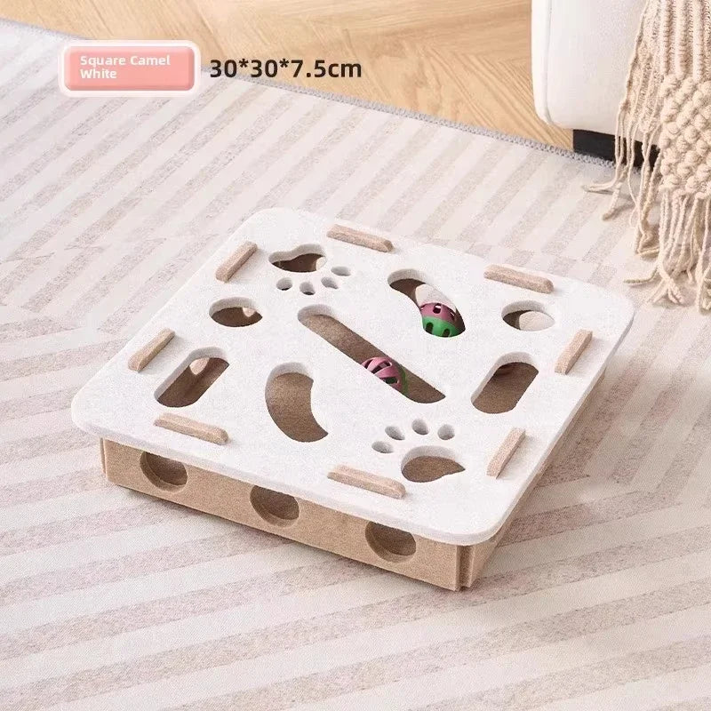 Cat Puzzle Toy Box | Interactive Indoor Ball & Exercise Toy for Cats