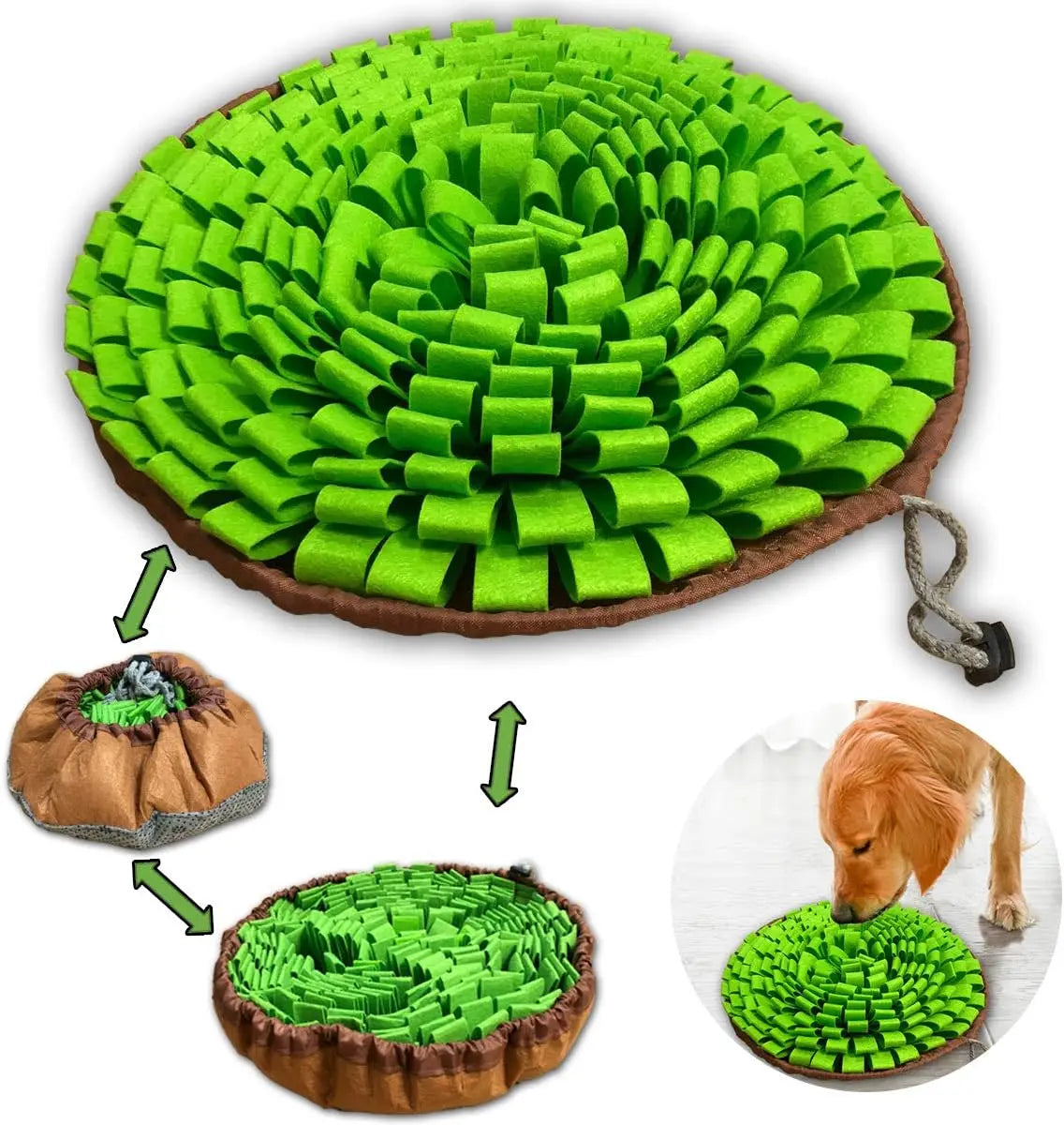Pet Snuffle Mat – Slow Feeder Toy for Dogs & Cats, Encourages Natural Foraging