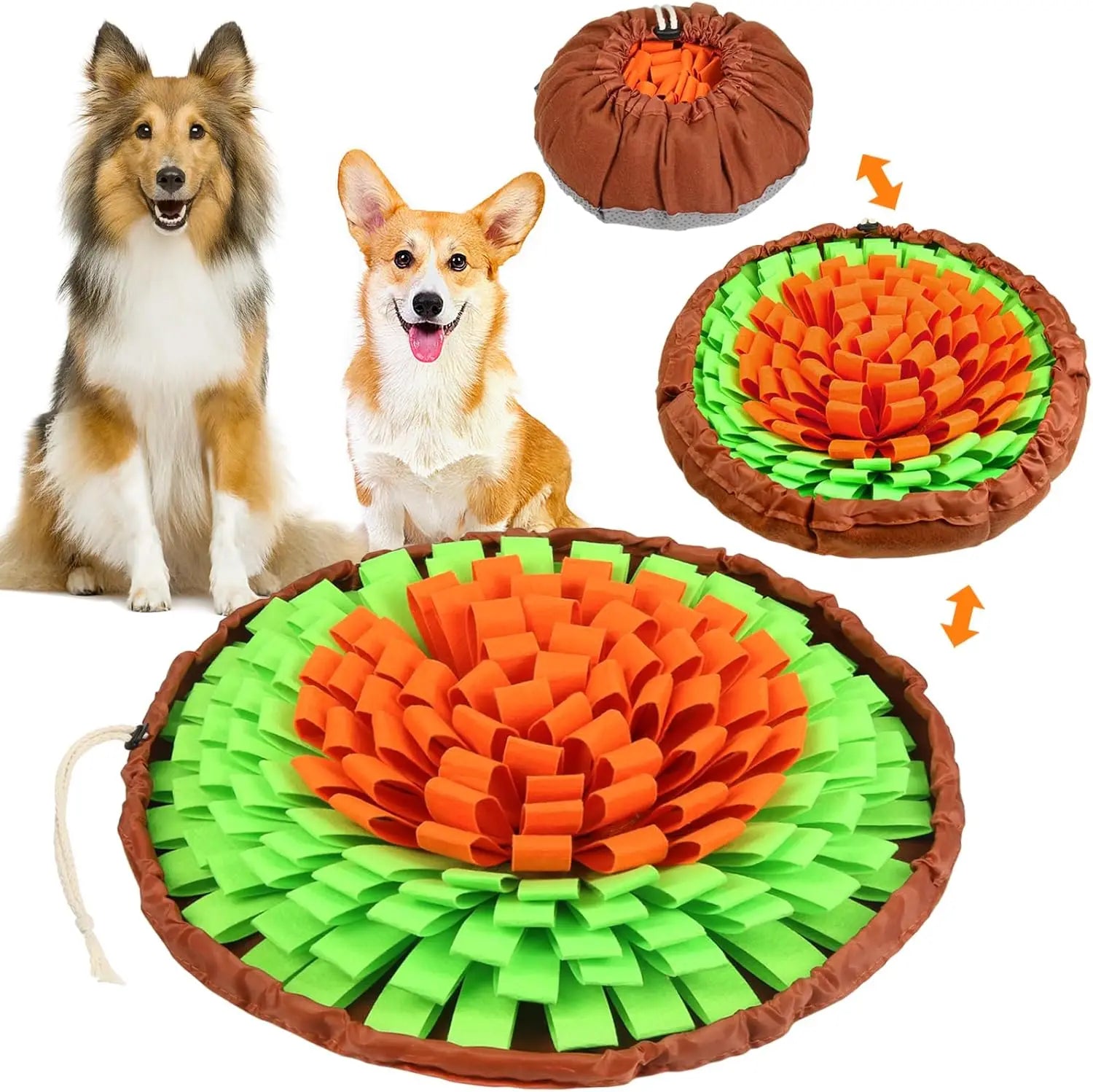 Pet Snuffle Mat – Slow Feeder Toy for Dogs & Cats, Encourages Natural Foraging