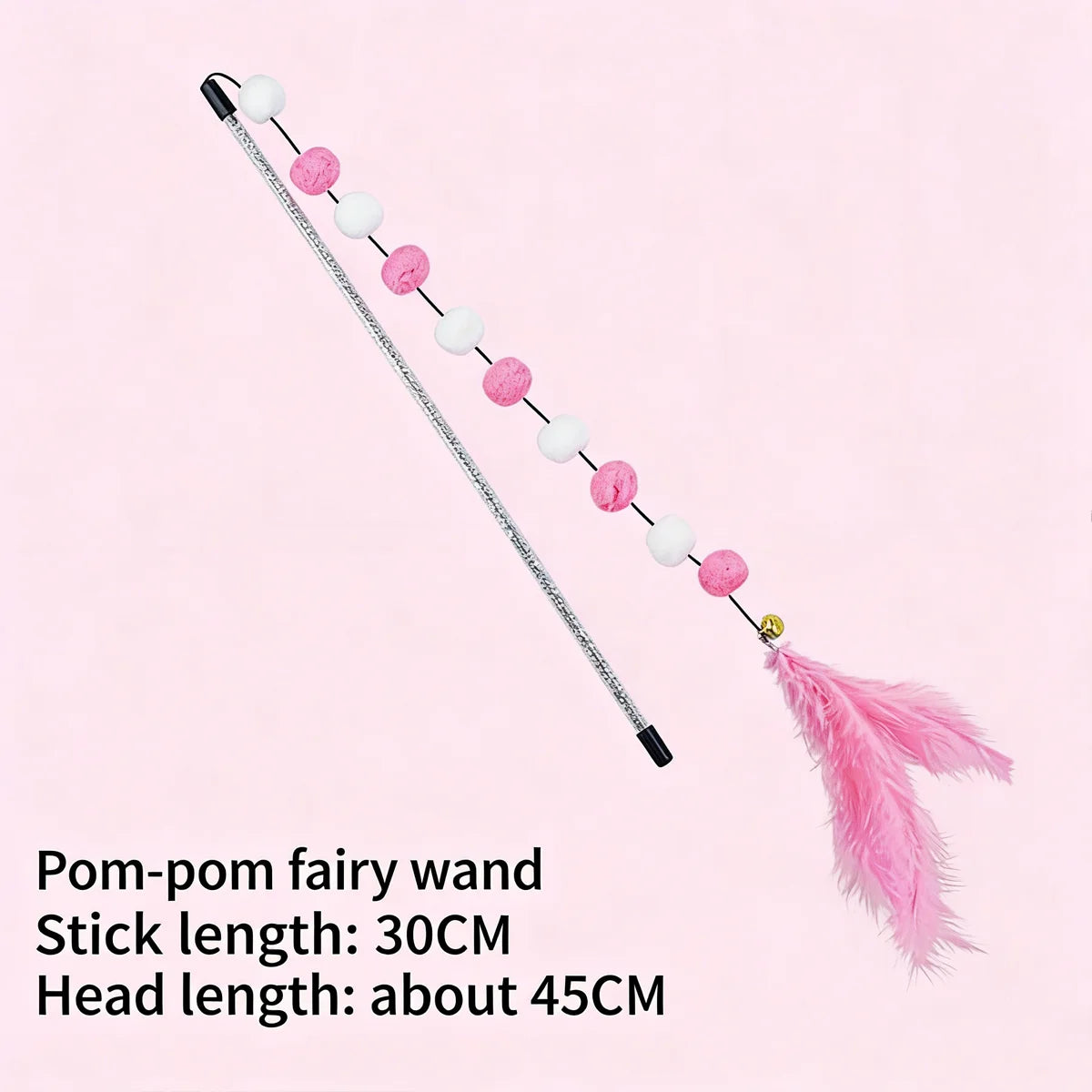Interactive Cat Teaser Wand – Rainbow Ribbon Stick for Play & Exercise