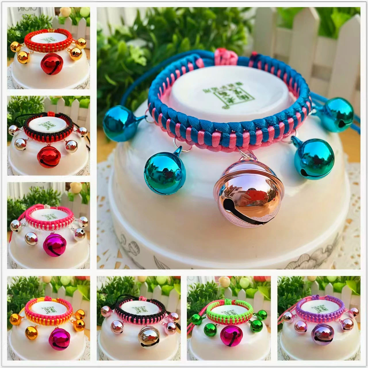 Adjustable Pet Bell Collar – Cute Cat & Dog Accessories