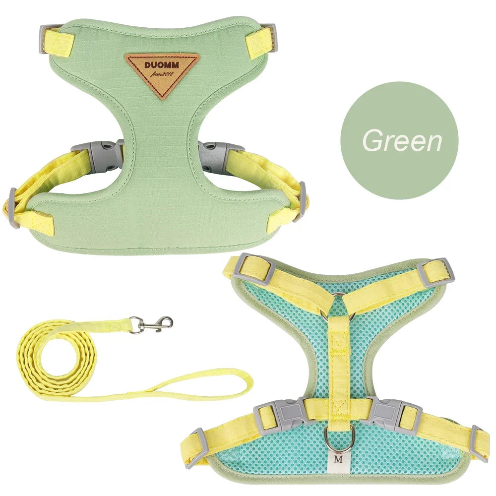 Breathable Cat & Puppy Harness and Leash Set – Durable Outdoor Pet Vest for Small Dogs & Cats