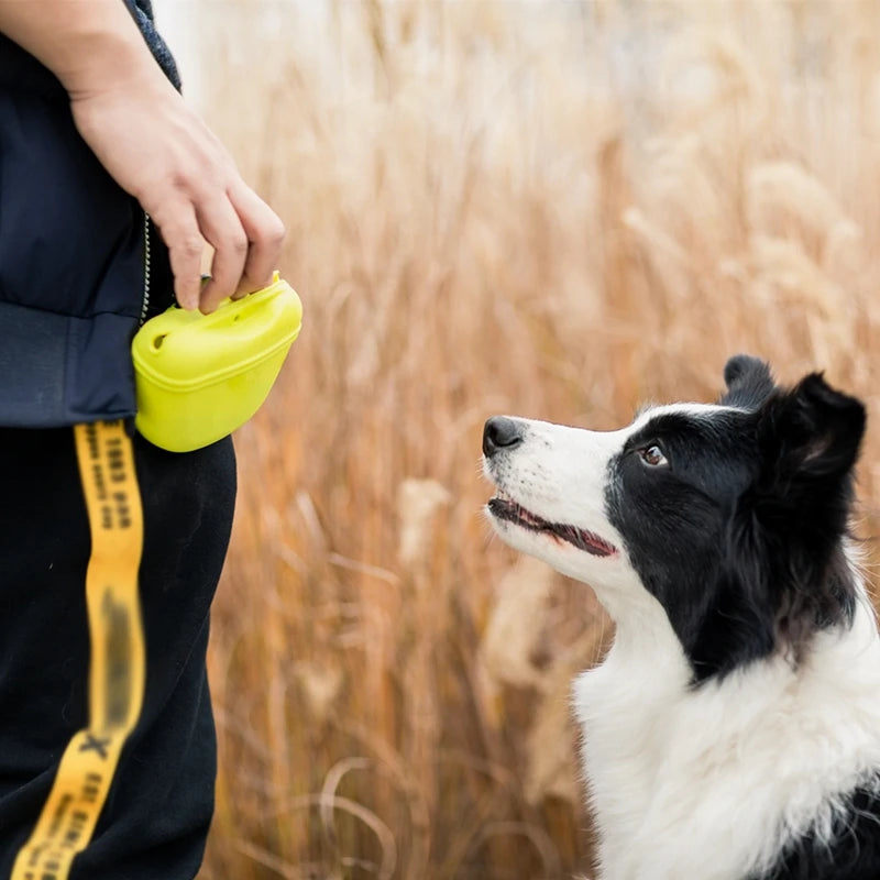 Portable Dog Treat Bag – Waist Clip Snack Pouch for Training & Outdoor Walks