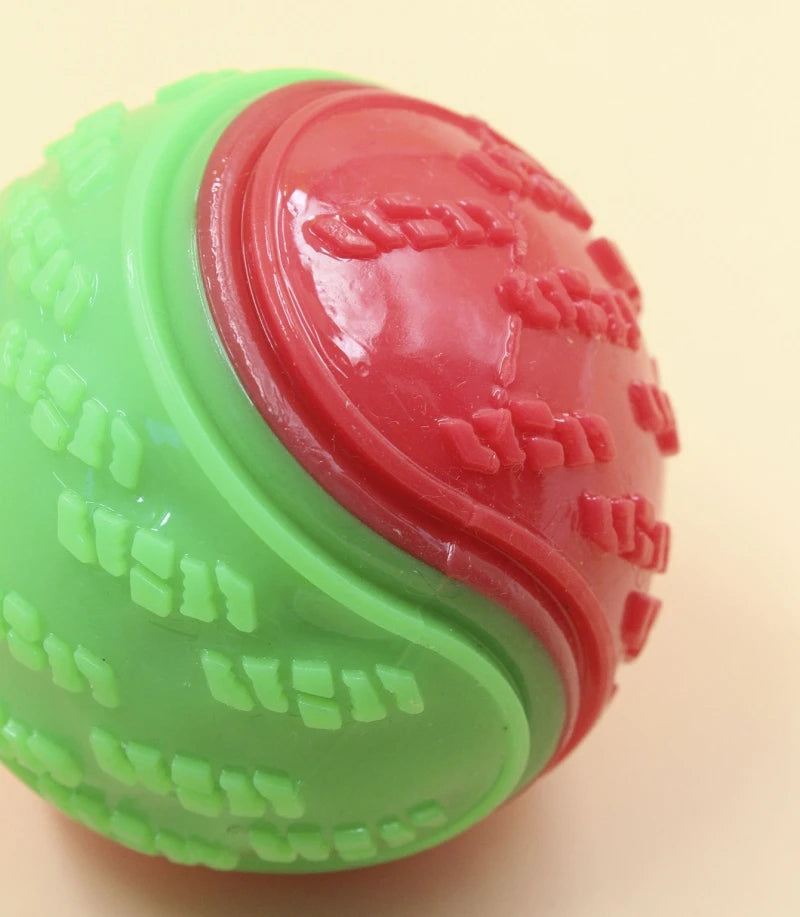 Interactive Squeaky Dog Ball | TPR Chew Toy for Teeth Cleaning & Bite Resistance