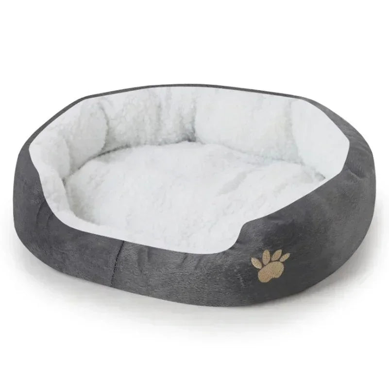 Cashmere Dog Bed for Large Dogs | Plush Warming Pet Sofa & Cat Nest