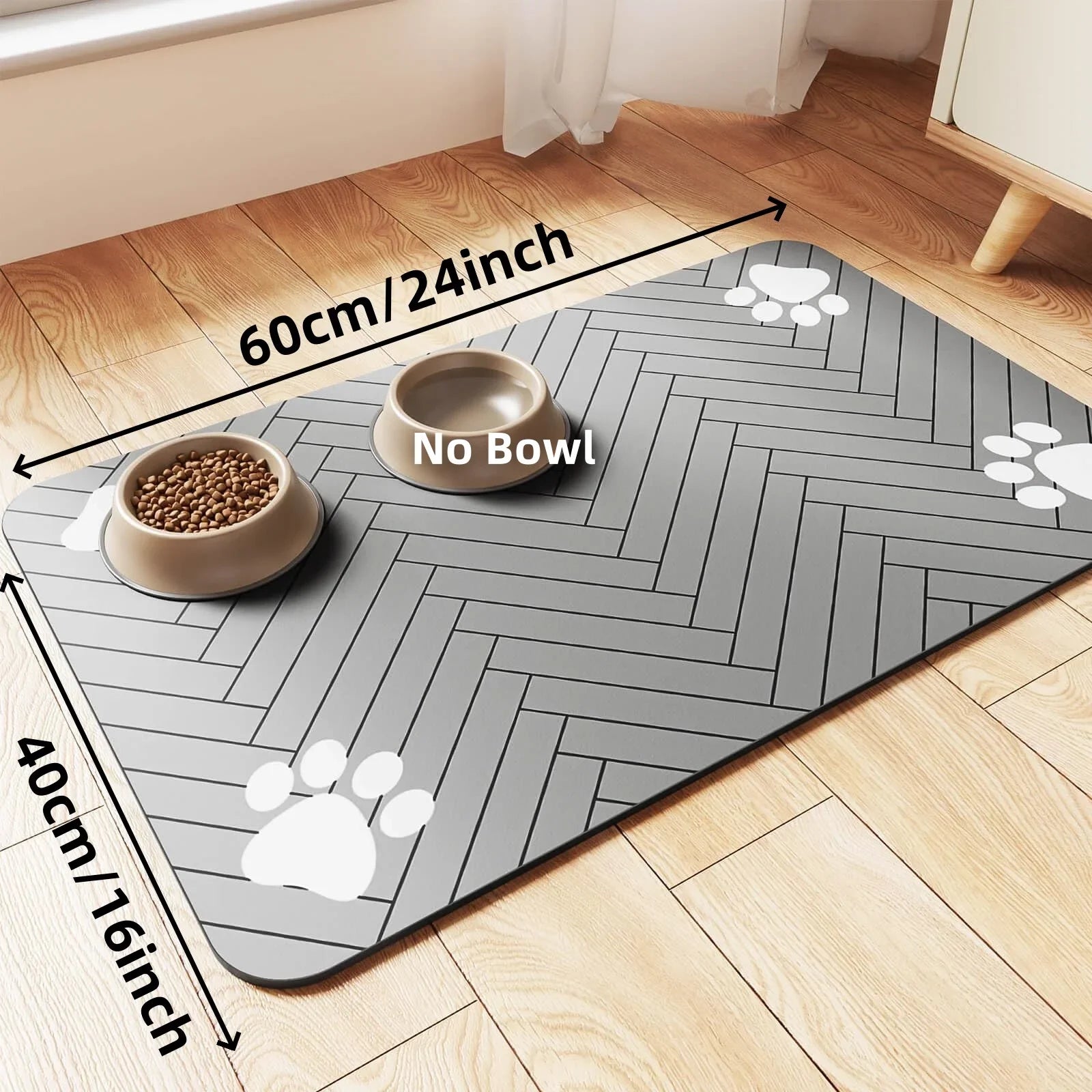 Pet Feeding Mat – Waterproof Absorbent Placemat for Dogs & Cats