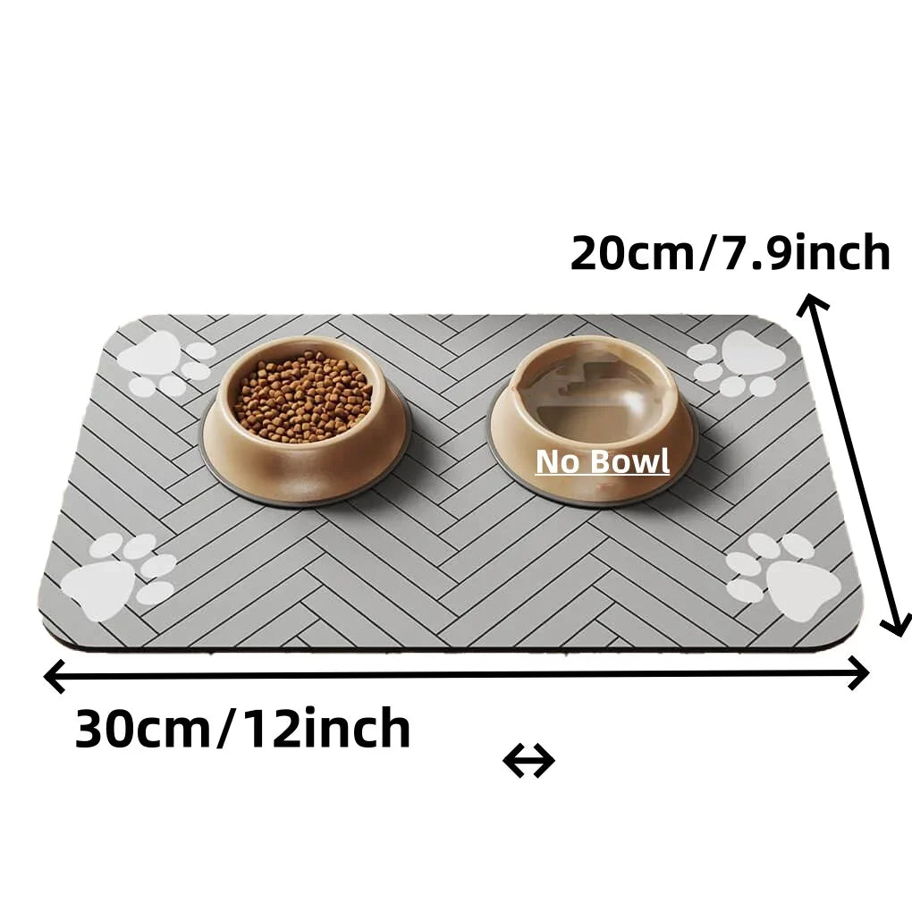 Pet Feeding Mat – Waterproof Absorbent Placemat for Dogs & Cats