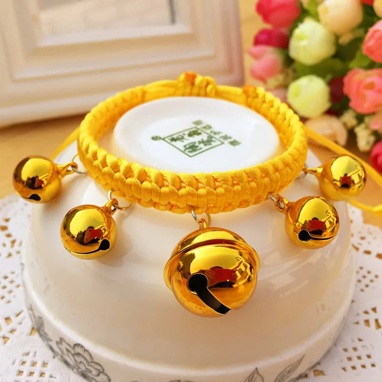 Adjustable Pet Bell Collar – Cute Cat & Dog Accessories