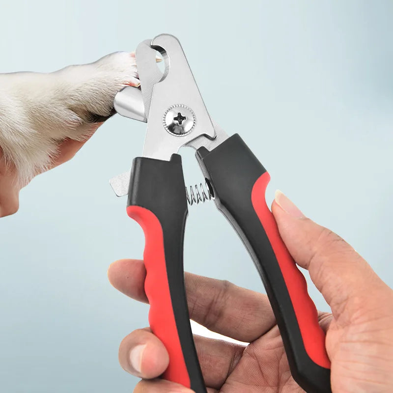 Pet Nail Clippers for Dogs & Cats – Professional Stainless Steel Grooming Tool with Safety Guard