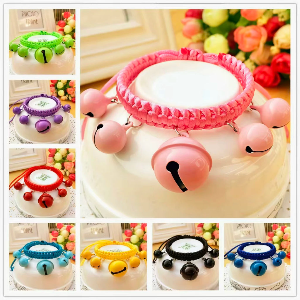 Adjustable Pet Bell Collar – Cute Cat & Dog Accessories