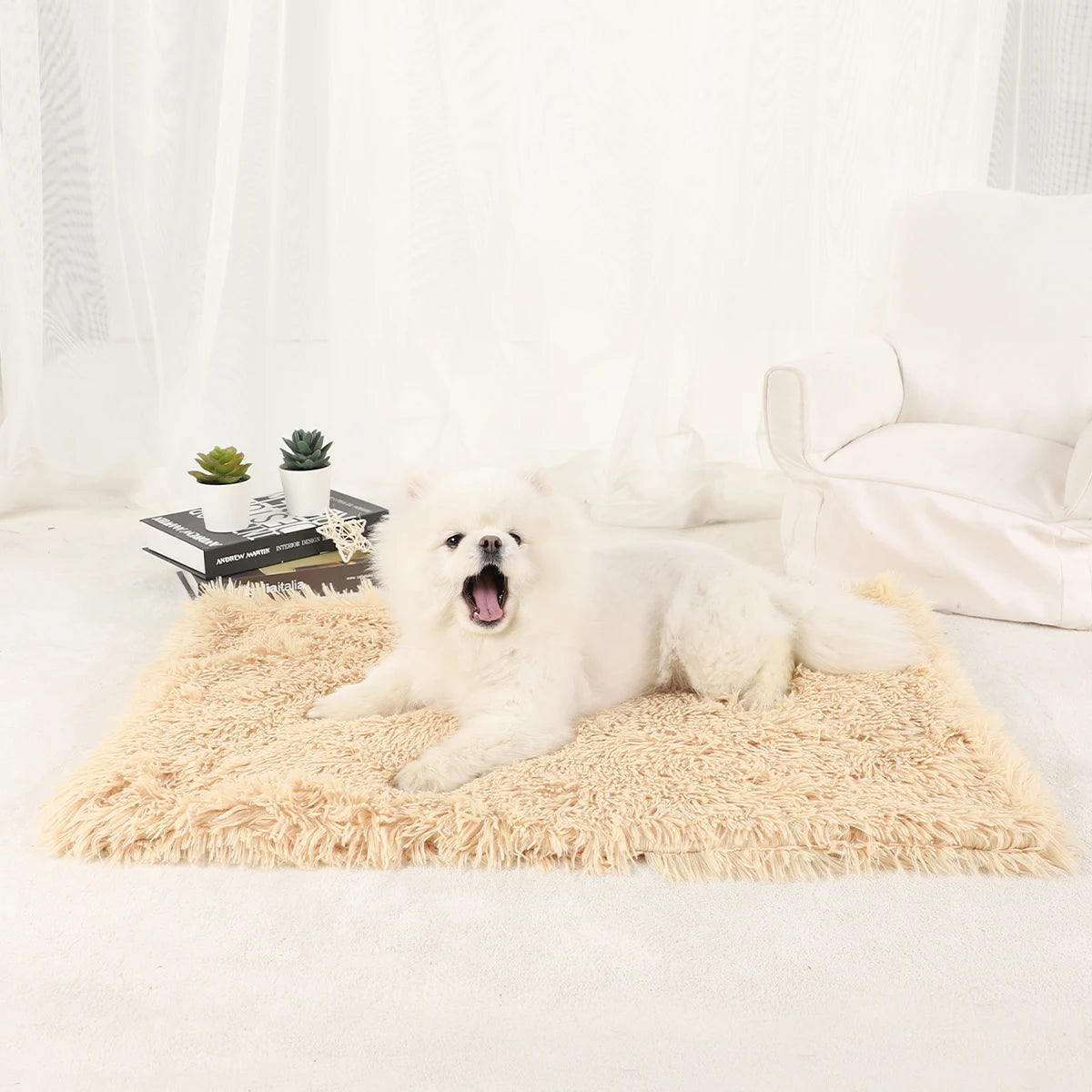 Plush Dog & Cat Blanket | Soft, Warm, Washable Pet Bed Mat