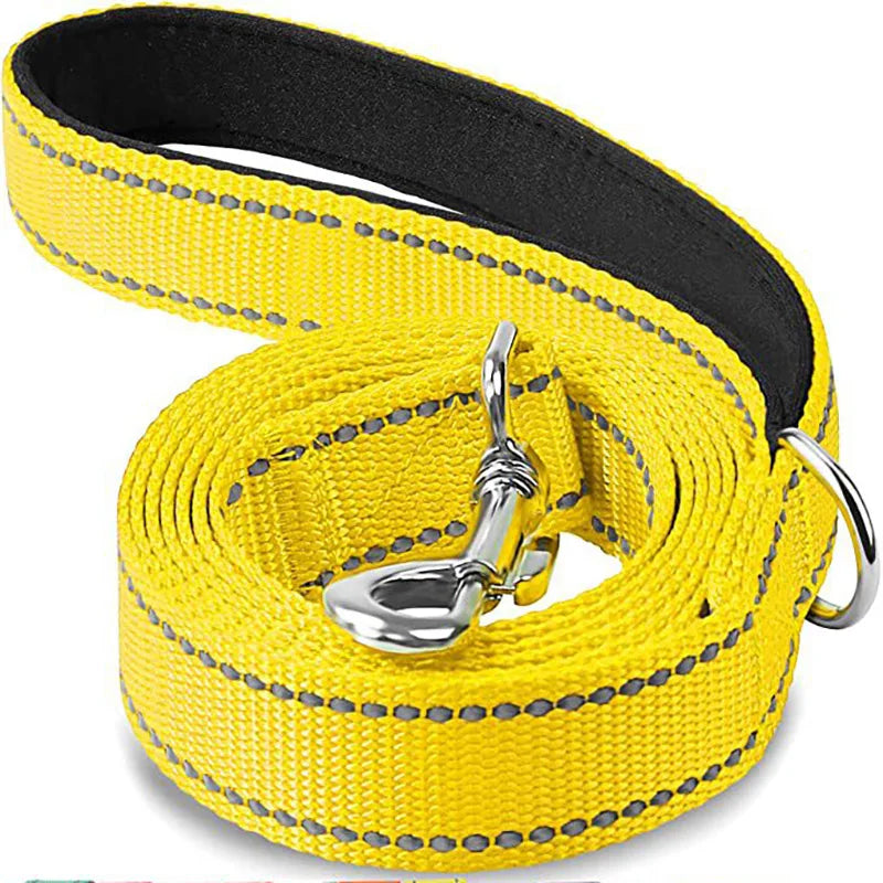 Reflective Dog & Cat Leash – Durable Adjustable Pet Walking and Training Rope