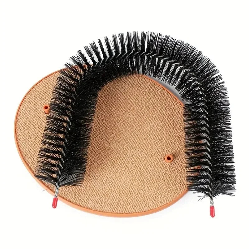 Cat Grooming Arch – Self-Massaging Scratching Brush with Pad