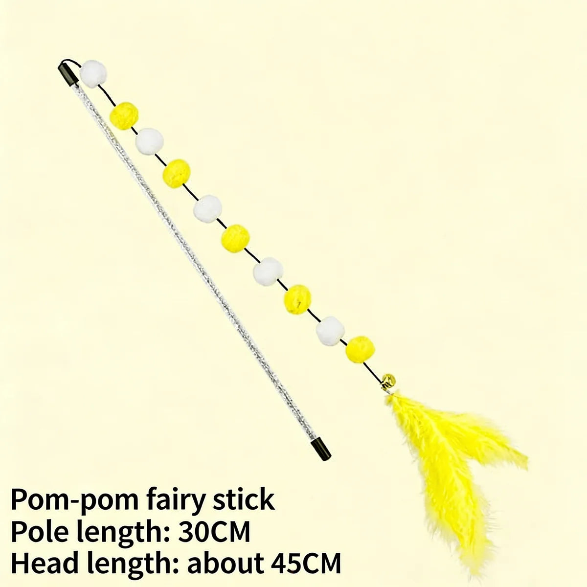 Interactive Cat Teaser Wand – Rainbow Ribbon Stick for Play & Exercise