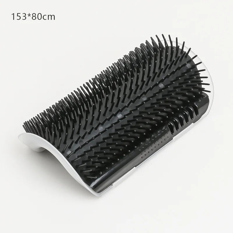 Cat Corner Massage Brush – Self-Cleaning Wall Grooming & Hair Removal Tool