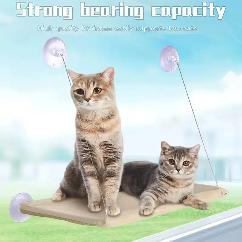 Cat Window Hanging Hammock – Suction Cup Bed for Indoor Climbing & Lounging