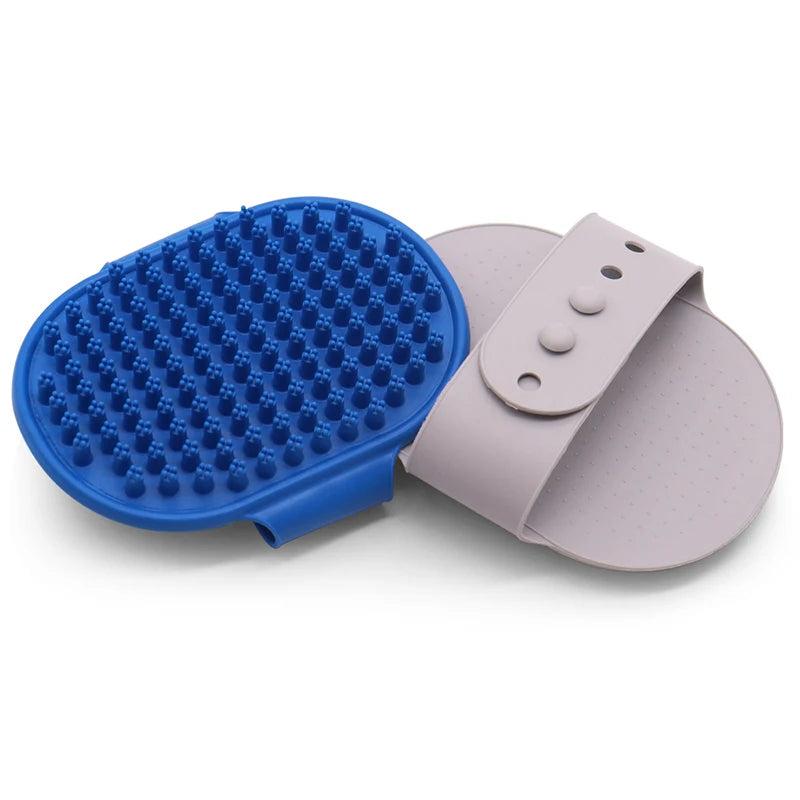 Pet Grooming Brush – Rubber Massage Comb for Dogs & Cats