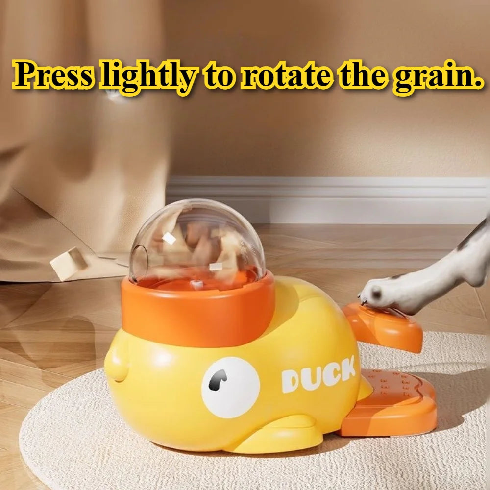 Duck-Shaped Slow Feeder – Interactive Pet Food & Snack Dispenser