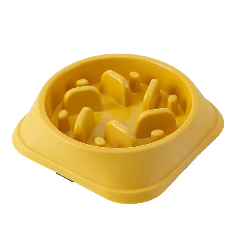 Slow Feeder Dog & Cat Bowl – Anti-Choke, Non-Slip, Healthy Eating, Multiple Colors & Shapes