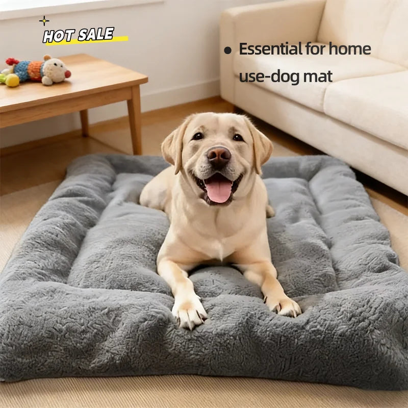 Extra-Large Plush Dog Bed | Double-Sided Soft Sofa-Style Mat for Large Breed Dogs
