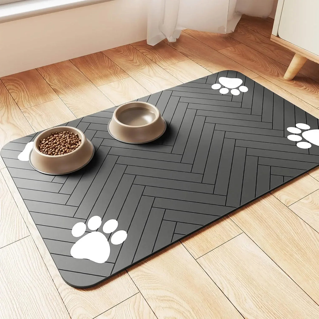 Pet Feeding Mat – Waterproof Absorbent Placemat for Dogs & Cats